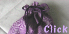 小紋紫・布製巾着袋