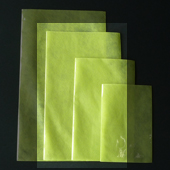 カラー不織布・平袋（片面透明タイプ）Lサイズ／マスカットグリーン