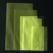 カラー不織布・平袋（片面透明タイプ）Mサイズ／マスカットグリーン