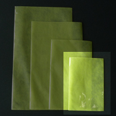 カラー不織布・平袋（片面透明タイプ）Sサイズ／マスカットグリーン