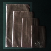 カラー不織布・平袋（片面透明タイプ）LLサイズ／ダークブラウン