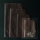 カラー不織布・平袋（片面透明タイプ）Sサイズ／ダークブラウン
